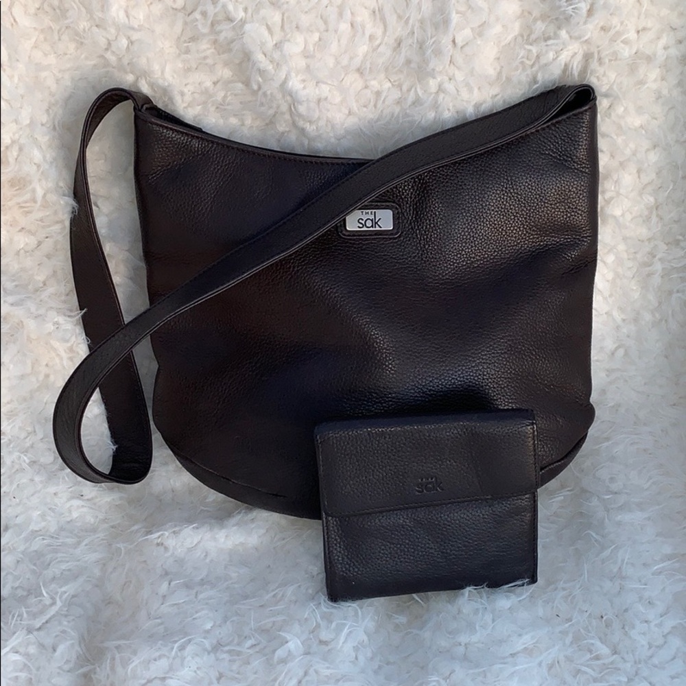 THE SAK purse and wallet dark brown
